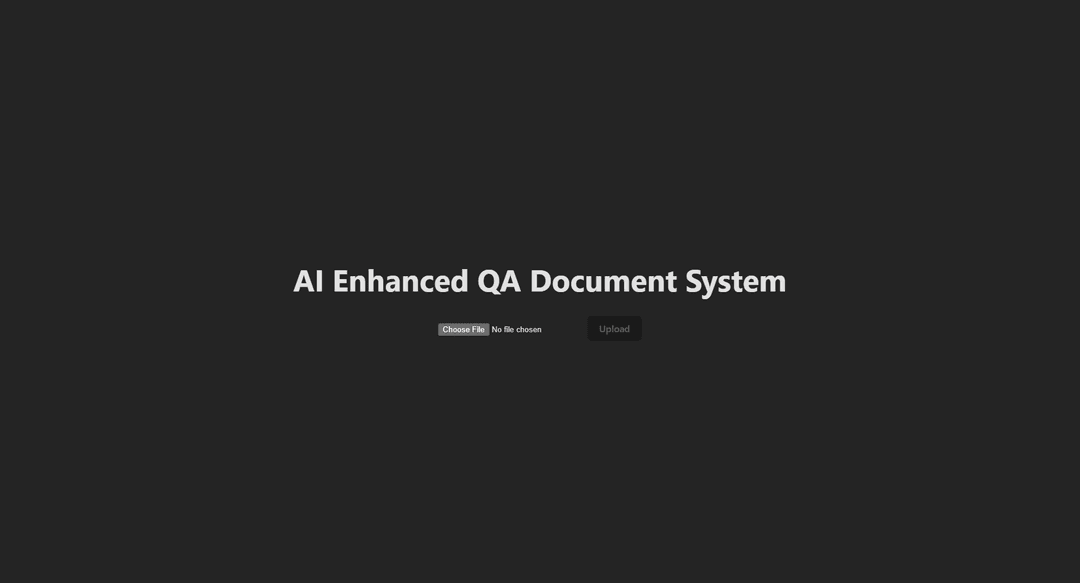 AI Enhanced QA Document System